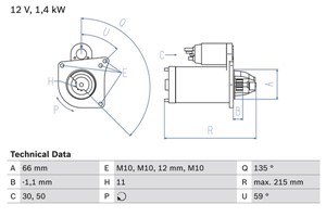 Startmotor, RENAULT GRAND SCÉNIC III, MEGANE CC, MEGANE Coupé III, MEGANE Grandtour III, MEGANE Halvkombi III, SCÉNIC III, 82 00 741 476