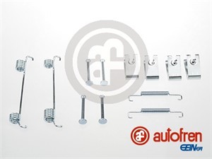 Tillbehörssats, bromsbackar, parkeringsbroms, Bakaxel, CHEVROLET,CITROËN,FIAT,FORD,PEUGEOT