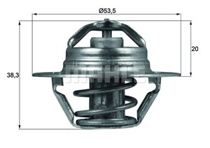Termostat, kylvätska, CITROËN,FIAT,LANCIA,PEUGEOT,RENAULT,TALBOT,VOLVO, 00033446162, 0009604915680, 1337 37, 1337 83, 133730, 133837, 13