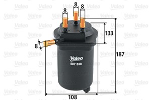 Bränslefilter, NISSAN,RENAULT, 1640000QAV, 16400-00QAV, 8200458337
