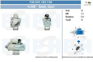 Startmotor, CADILLAC,OPEL,SAAB,VAUXHALL, 1202283, 1202489, 1202594, 55352882, 55585238, 6202073, 93169020, M001T30171, M001T30172, M001T