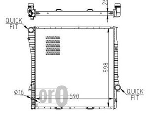 Kylare, motorkylning, BMW X5 [E53], 1439103, 17101439103, 17107544668, 7544668, 7554668