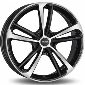 MAK Nurburg Black Machined Face 8x19 5/108 ET45 B72