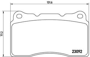 Bromsbeläggsats, Framaxel, MITSUBISHI LANCER VII, RENAULT MEGANE Coupé III, 30646135, 30683412, 410603303R