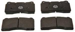 Bromsbeläggsats, Framaxel, HONDA,MITSUBISHI,OPEL,RENAULT,SAAB,SUBARU,TESLA,VOLVO, 105506600B, 13329562, 13411116, 1605100, 1605175, 2629