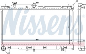 Kylare, motorkylning, SUBARU FORESTER, IMPREZA Halvkombi, IMPREZA Sedan, LEGACY IV, LEGACY Kombi IV, OUTBACK, XV, 45111-AG010, 45111-AG0