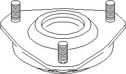 Fjäderbenslager, Fram, höger eller vänster, FORD FIESTA V, FUSION, MAZDA 2, 1 146 153, 1 203 103, 1 253 168, 1 469 224, 1 697 347, 2S613