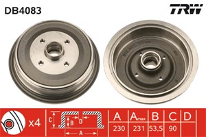 Bromstrumma, Bakaxel, AUDI 100 C2 Avant, 100 C2 Sedan, 100 C3 Avant, 100 C3 Sedan, 80 B4 Avant, 80 B4 Sedan, 431 501 615, 443 501 615 A,