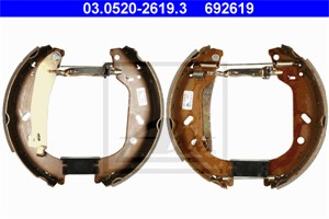 Bromsbackar, sats, Bakaxel, CITROËN,FIAT,LANCIA,PEUGEOT