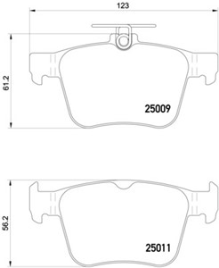 Bromsbeläggsats, Bakaxel, AUDI,SEAT,SKODA,VW, 3Q0698451, 3Q0698451B, 3Q0698451C, 3Q0698451D, 3Q0698451E, 3QD698451, 3QF698451, 3TD698451