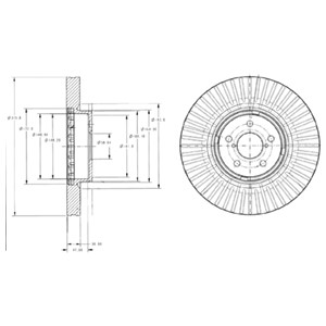 Bromsskiva, Framaxel, SUBARU FORESTER, LEGACY IV, LEGACY V, LEGACY Kombi IV, LEGACY Kombi V, OUTBACK, 26300-AG000, 26300-AG001