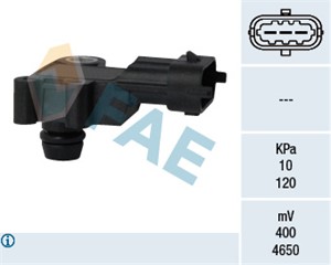 Sensor, insugstryck, CHEVROLET,OPEL, 12 591 290, 1235060, 1238395, 1238894, 12591290, 12644228, 1720, 4819481, 55 573 248, 55573248, 93