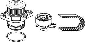 Kamremskit med vattenpump, SEAT AROSA, CORDOBA, IBIZA II, VW GOLF III, GOLF Variant III, POLO III, POLO CLASSIC III, VENTO, 030 121 008D