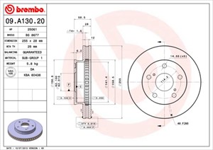 Bromsskiva, Framaxel, TOYOTA HILUX Pick-up VII, 435120K010