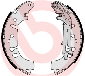 Bromsbackar, sats, Bakaxel, FIAT,OPEL,PEUGEOT, 1605108, 1605290, 1605459, 51888212, 6001073074, 77363858, 77364264, 77364624, 77365863,
