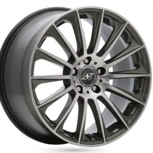 Infiny Individual Stuttgart Gunmetal Machined Face 7.5x17 5/112 ET35 B66.6
