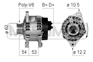 Generator, ALFA ROMEO,FIAT,LANCIA, 46412681, 46430529, 46430531, 46445658, 46448434, 46543023, 4670238, 46709067, 46763532, 46765836, 60