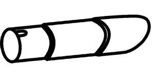 Ändrör, avgassystem, Bak, VOLVO 850, 850 Kombi, C70 Cabriolet I, C70 Coupé I, S70, V70 I, 3528333, 9179328, 9470986