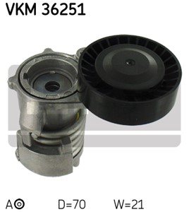 Spännrulle, flerspårsrem, Upptill, FORD FOCUS II, KUGA I, VOLVO C30, C70 Cabriolet II, S40 II, V40 Halvkombi, V50, 1540603, 31251653, 8M