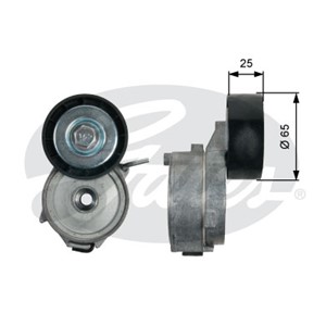 Spännrulle, flerspårsrem, Nedre, CITROËN,JAGUAR,LAND ROVER,PEUGEOT, 1613840780, 5751.G0, 5751G0, 6G9Q6A228DA, C2Z16647, LR003651