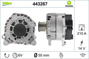 Generator, DACIA,RENAULT, 231002543R, 7711368727, 8200363528, 8200660057, 8200660057A, 8200960533