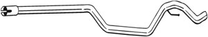 Avgasrör, Mitt, FIAT CROMA, CROMA Skåp / kombi, OPEL VECTRA C, VECTRA C GTS, SAAB 9-3, 9-3 Cabriolet, 9-3 Kombi, VAUXHALL VECTRA Mk II,