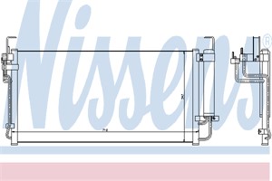 Kondensor, klimatanläggning, HYUNDAI HIGHWAY VAN, TRAJET, TRAJET Skåp/stor limousine, 97606-3A100, 976063A101