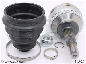 Drivknut, På hjulsidan, RENAULT CLIO II, KANGOO, KANGOO Express, 7700110484