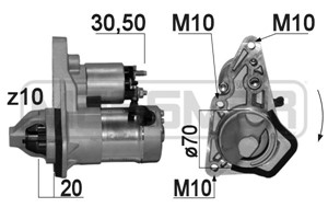 Startmotor, DACIA,NISSAN, 23300-1KA1A, 23300-1KA1B, 23300-1KA1C, 23300-BC200, 23300-BC20A, 23300-BC20B, 23300-EE00A, 23300-EE00B, M000T3