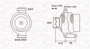 Generator, FIAT,LANCIA,OPEL,SUZUKI, 13117278, 13197577, 13256930, 13283343, 3140085, 51718499, 51787208, 51805799, 51854909, 51854914, 6