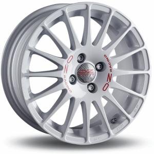 OZ Superturismo WRC White Red Lettering 8x17 5/100 ET35 B68