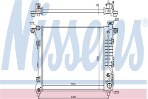 Kylare, motorkylning, DODGE DAKOTA, 52028775, 52028775AA, 52028775AD, 52028775AG, 52028776AD, 52028816AA, 52028816AB, 52028816AD, 520288