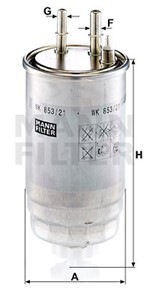 Bränslefilter, ALFA ROMEO,CITROËN,FIAT,FORD,LANCIA,OPEL,PEUGEOT,VAUXHALL, 1606384980, 1729 042, 1901 A3, 60693681, 77363657, 818020, 955
