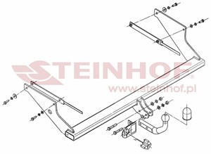 Dragkrok, Standard, FORD FOCUS Turnier II