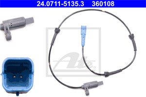 ABS-givare, Sensor, hjulvarvtal, Bakaxel, PEUGEOT 206 CC, 206 Halvkombi, 206 Sedan, 206 SW, 4545 A3