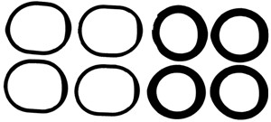 Packningssats, insug, grenrör, CITROËN,FIAT,FORD,JAGUAR,LANCIA,LAND ROVER,MITSUBISHI,PEUGEOT, 0348.T2, 1 466 211, 6G9Q 9P481 AA, 9661413