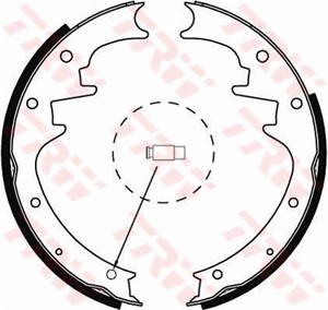 Bromsbackar, sats, Bakaxel, JEEP CHEROKEE, GRAND CHEROKEE I, 05066147AA, 4713365, 4796310, 5066147AA, K04713365
