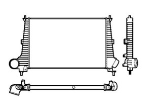 Intercooler, SAAB 9-5, 9-5 Kombi, 4576039, 4726568, 8E0 121 403 D