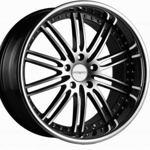 Vertini Hennessey Black Polished Inox Lip 9.5x19 5/120 ET33 B72.6