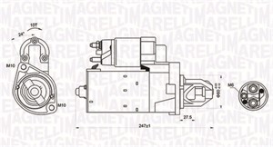 Startmotor, CHRYSLER,MERCEDES-BENZ, 05097072AA, 05097072AC, 51516501, 61510501, 61513701, A0051516501, A0061510501, A0061513701