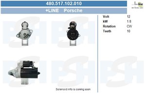 Startmotor, PORSCHE CAYENNE, MACAN, 94860421400, 94860421401