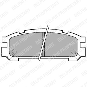 Bromsbeläggsats, Bakaxel, SUBARU, 26296-AA030, 26296-AA060, 26296-AA061, 26296-AA062, 26296-AA080, 26296-AA081, 26296-AA082, 26296-AA130