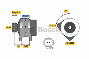 Generator, CITROËN,PEUGEOT, 5702 C9, 5705 6D, 5705 AQ, 5705 AW, 96 385 436 80, 96 385 442 80, 96 385 445 80, 96 428 796 80, 96 496 117 8