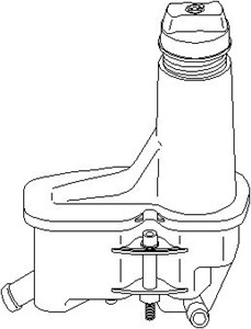 Utjämningskärl, hydraulolja servostyrning, SEAT,VW, 1H0 422 371A, 1H0 422 371D