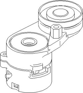 Remsträckare, flerspårsrem, AUDI,SKODA,VW, 078 903 133AB, 078 903 133T