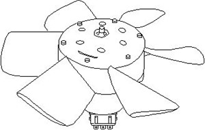 Fläkt, kylare, AUDI,SEAT,VW, 165 959 455AB, 165 959 455AM, 191 959 455T