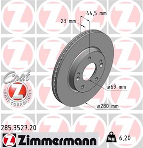 Bromsskiva, Framaxel, HYUNDAI,KIA, 51712-2V000, 517123X000, 51712-3X000, 51712-3Y000, 51712-A6000, 51712-M0000