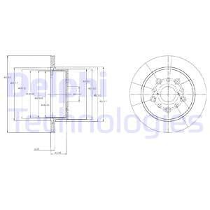 Bromsskiva, Bakaxel, LEXUS LS, 42431-50060