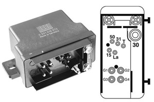 Kontrollenhet, glödstiftsystem, MERCEDES-BENZ, 006 545 89 32, 007 545 98 32, A 006 545 89 32, A 007 545 98 32