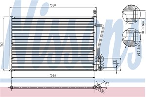 Kondensor, klimatanläggning, FORD FIESTA V, FIESTA Van V, FUSION, MAZDA 2, 1142771, 1146195, 1254203, 1333713, 1363775, 1384859, 1467421